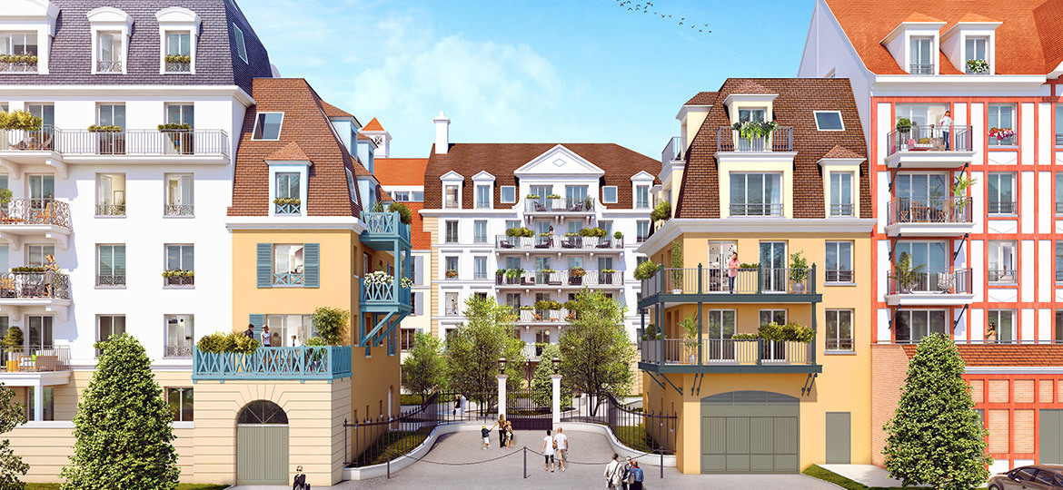 Illustration du quartier de la gare au Blanc Mesnil